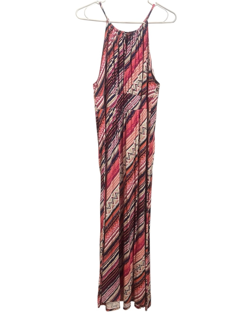 new directions Multicolor Pink Patterned Maxi Dress
